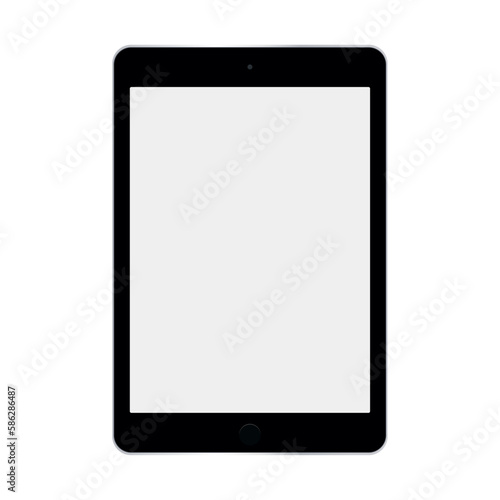 Tablet flat symbol vector. Mockup illustration