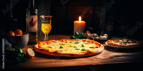 Homemade pizza Napoletana