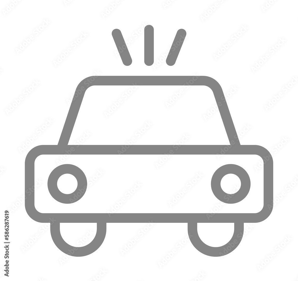 Car line icon. Element of pollution icon Car line icon. Element of pollution icon