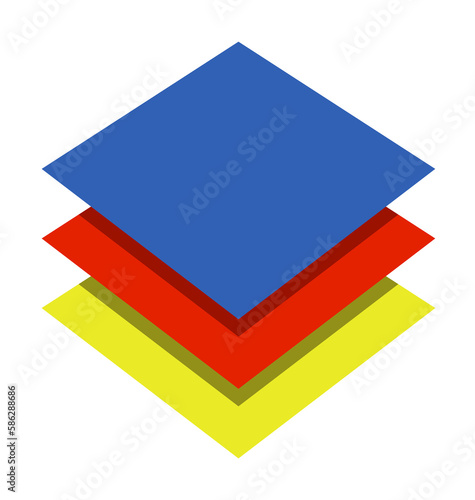 layers in the illustrator colored icon