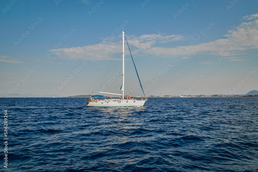 Sailboat on the open water