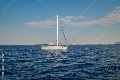 Sailboat on the open water © Trebor Eckscher