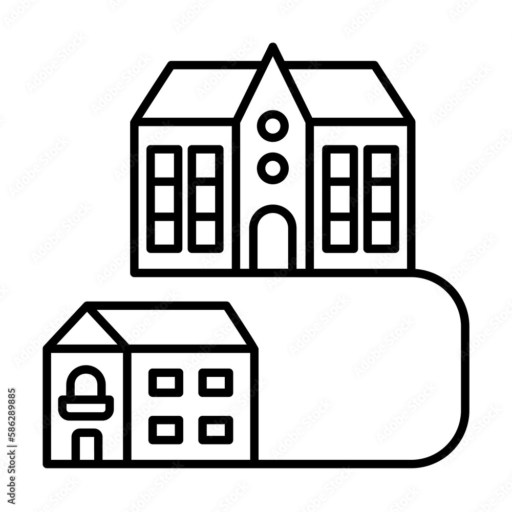 School building education icon. Element of school School building education icon. Element of school