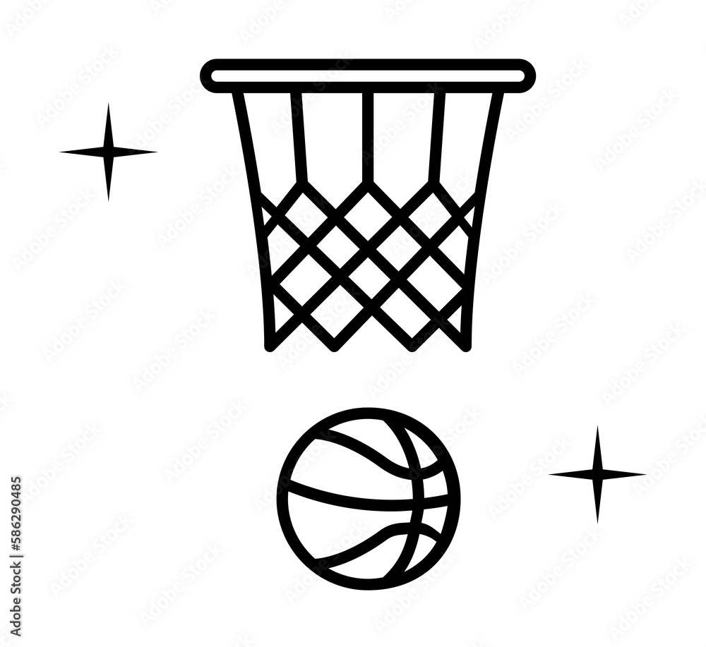 Basketball, sport icon. Element of sport thin line icon Basketball, sport icon. Element of sport thin line icon