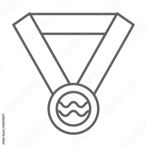 Medal swimming icon. Element of swimming poll thin line icon