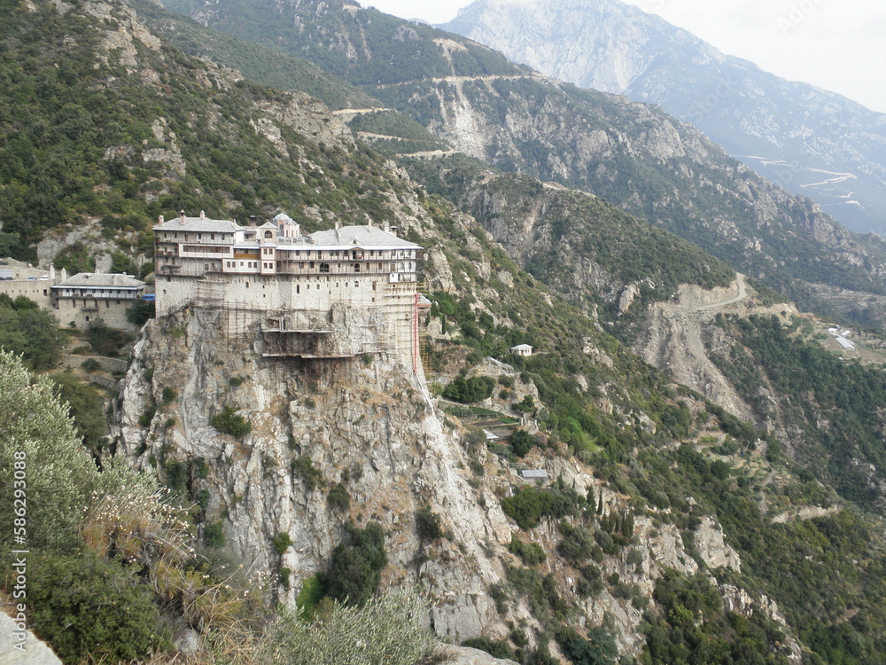The Monastery of Simonos Petras is a monastery built on Mount Athos