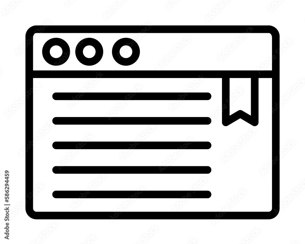 Browser, web site, text, book icon. Simple line, outline elements of internet explorer icons for ui and ux, website or mobile application Browser, web site, text, book icon. Simple line, outline elements of internet explorer icons for ui and ux, website or mobile application