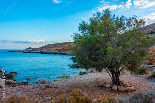 Cape Tenaro at Peloponnese peninsula in Greece photo