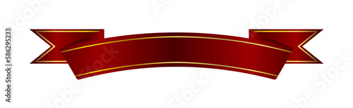 Quadro su tela ribbons, red, sash illustration