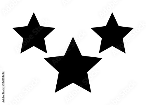 three stars icon. Element of military for mobile concept and web apps. Detailed three stars icon can be used for web and mobile. Premium icon