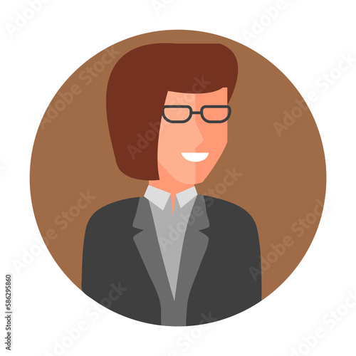 colored avatar of teacher icon. Element of colored people profession icon for mobile concept and web apps. Detailed colored avatar of teacher icon can be used for web and mobile