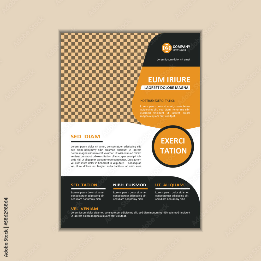 Vector corporate business flyer design template, simple and clean a4 size with bleed. Vector corporate business flyer design template, simple and clean a4 size with bleed.