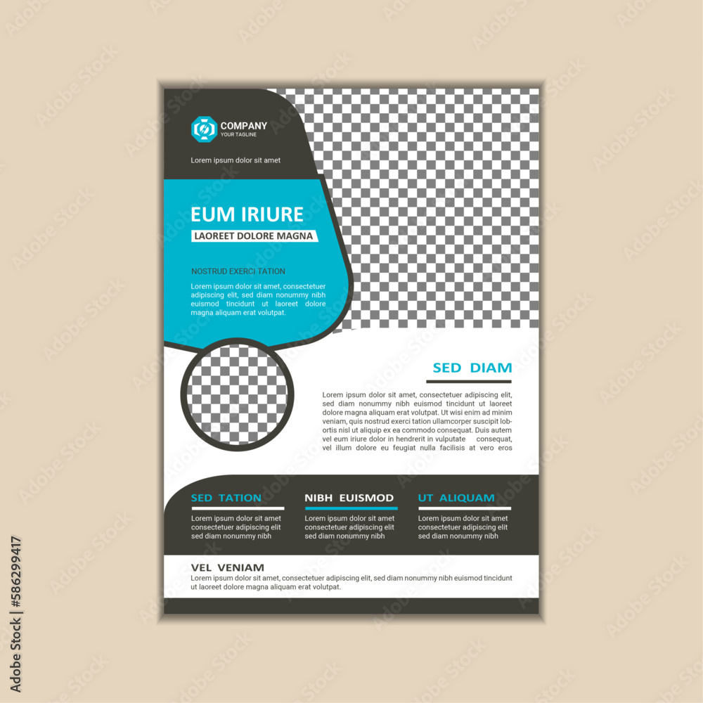 Vector corporate business flyer design template, simple and clean a4 size with bleed. Vector corporate business flyer design template, simple and clean a4 size with bleed.