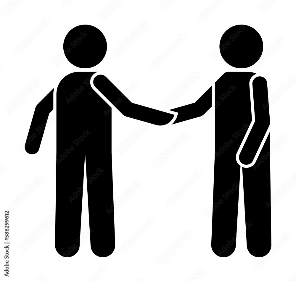 handshake icon. Element of conversation icon for mobile concept and web apps. Isolated handshake icon can be used for web and mobile