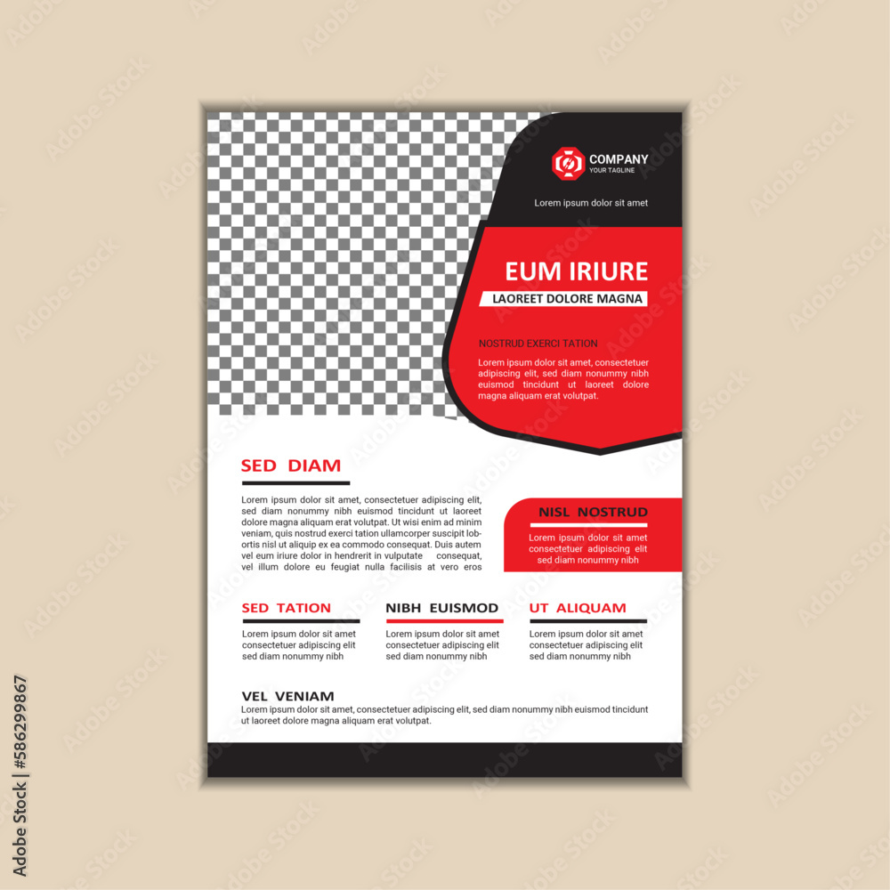 Vector corporate business flyer design template, simple and clean a4 size with bleed. Vector corporate business flyer design template, simple and clean a4 size with bleed.