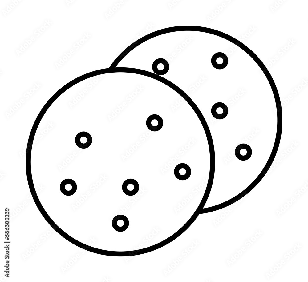 cookies icon. Element of food icon for mobile concept and web apps. Thin line cookies icon can be used for web and mobile cookies icon. Element of food icon for mobile concept and web apps. Thin line cookies icon can be used for web and mobile