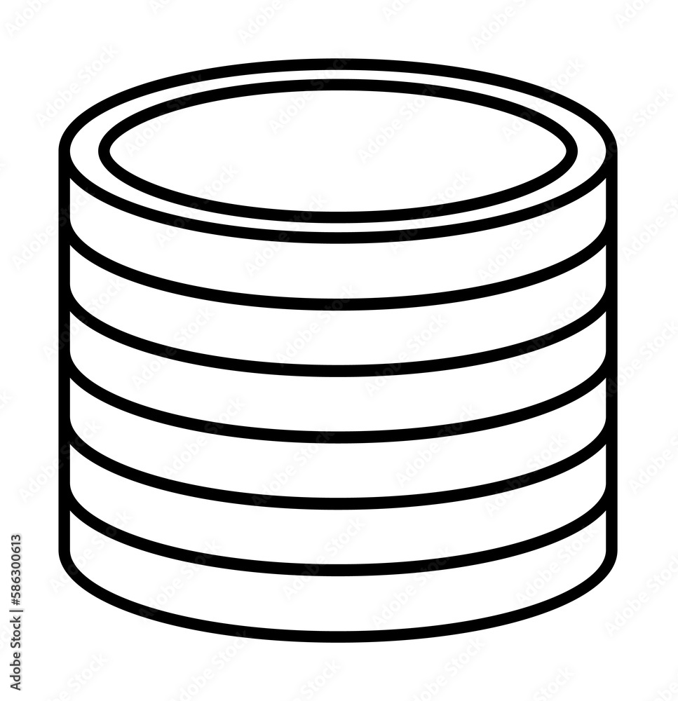 pile of coins icon. Element of mobile banking for smart concept and web apps. Thin line pile of coins icon can be used for web and mobile pile of coins icon. Element of mobile banking for smart concept and web apps. Thin line pile of coins icon can be used for web and mobile