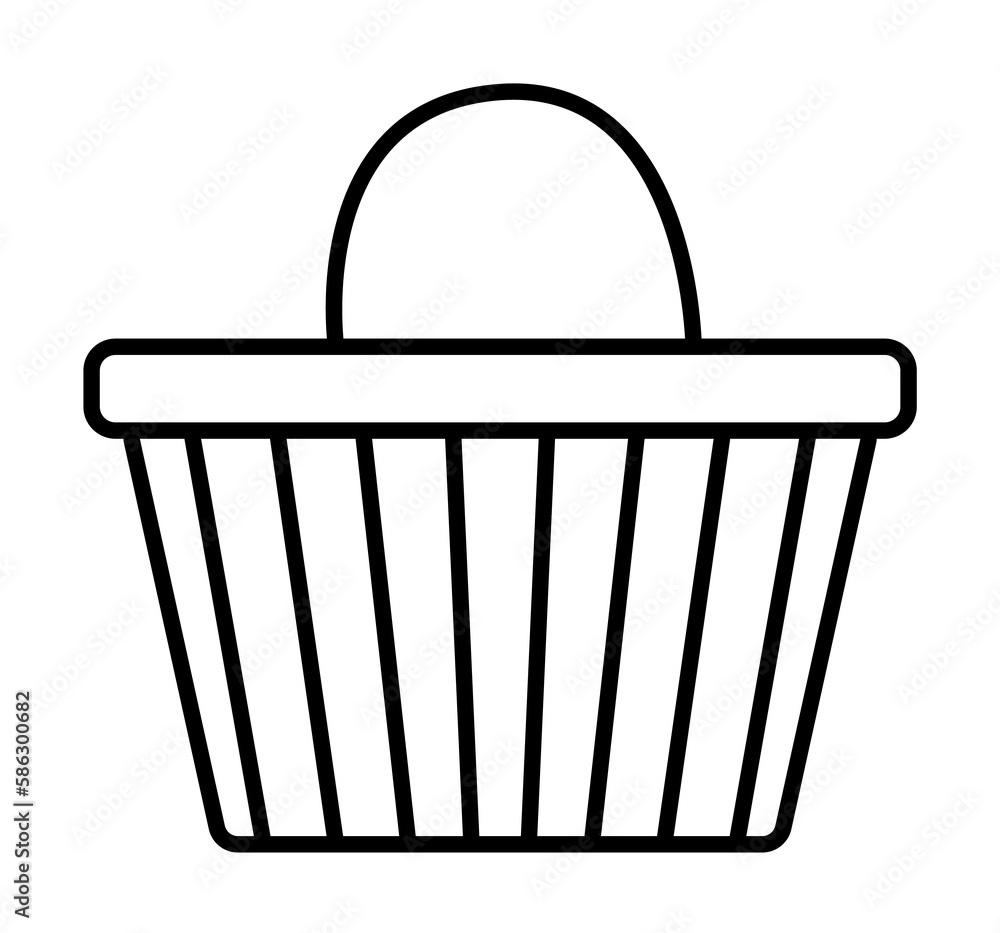 basket icon. Element of mobile banking for smart concept and web apps. Thin line basket icon can be used for web and mobile basket icon. Element of mobile banking for smart concept and web apps. Thin line basket icon can be used for web and mobile