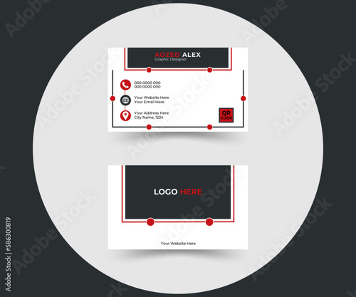 This is a unique business card design template, decorated with geometrical shapes and color combination. Through which you can easily present your identity in front of people.