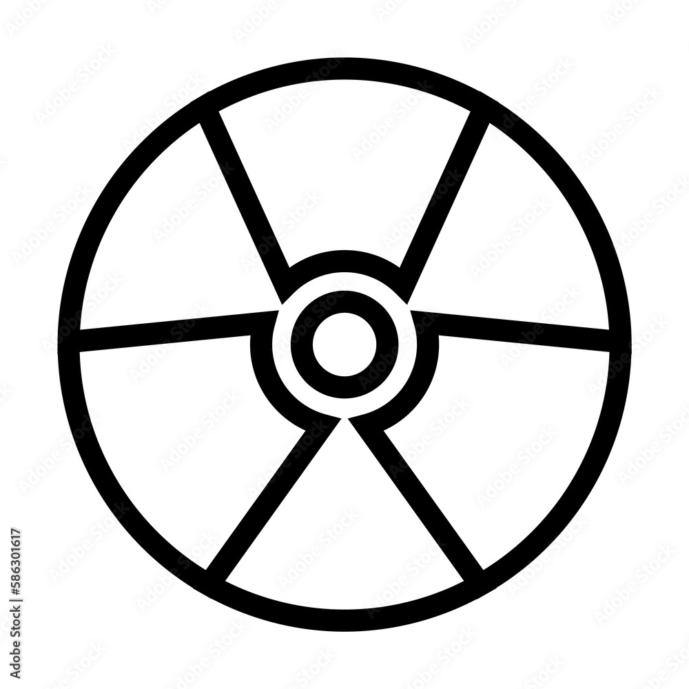 sign of radiation icon. Element of science icon for mobile concept and web apps. Thin line sign of radiation icon can be used for web and mobile sign of radiation icon. Element of science icon for mobile concept and web apps. Thin line sign of radiation icon can be used for web and mobile