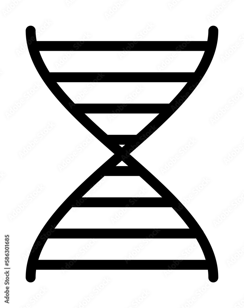 gene structure icon. Element of science icon for mobile concept and web apps. Thin line gene structure icon can be used for web and mobile gene structure icon. Element of science icon for mobile concept and web apps. Thin line gene structure icon can be used for web and mobile