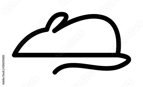 experimental mouse icon. Element of science icon for mobile concept and web apps. Thin line experimental mouse icon can be used for web and mobile