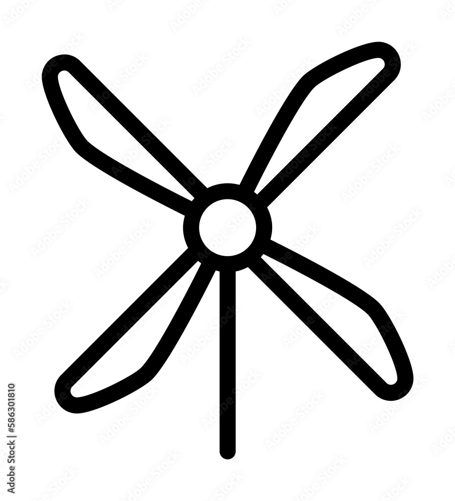 windmill icon. Element of science icon for mobile concept and web apps. Thin line windmill icon can be used for web and mobile