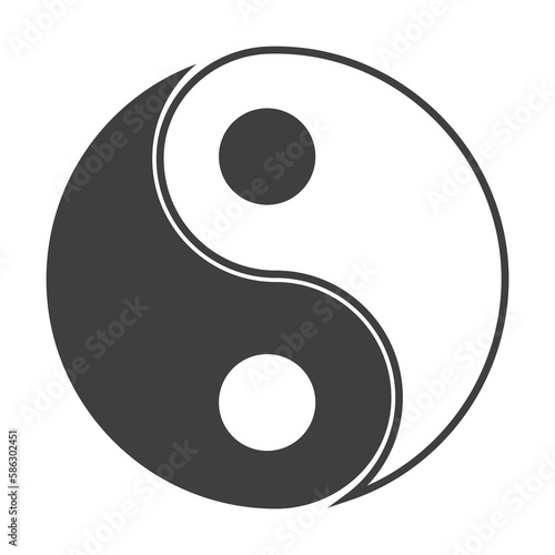 Yin Yang icon. One of the collection icons for websites, web design, mobile app