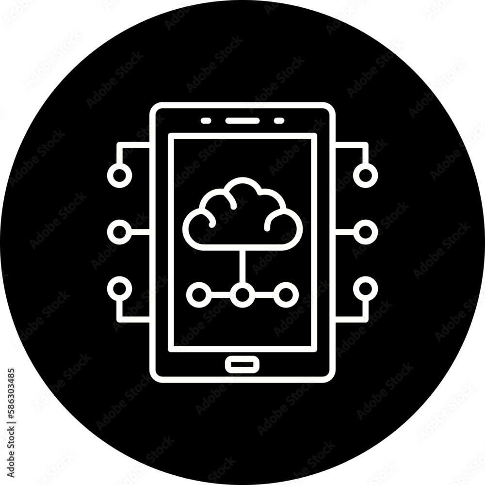 Tablet Line Inverted Icon Tablet Line Inverted Icon