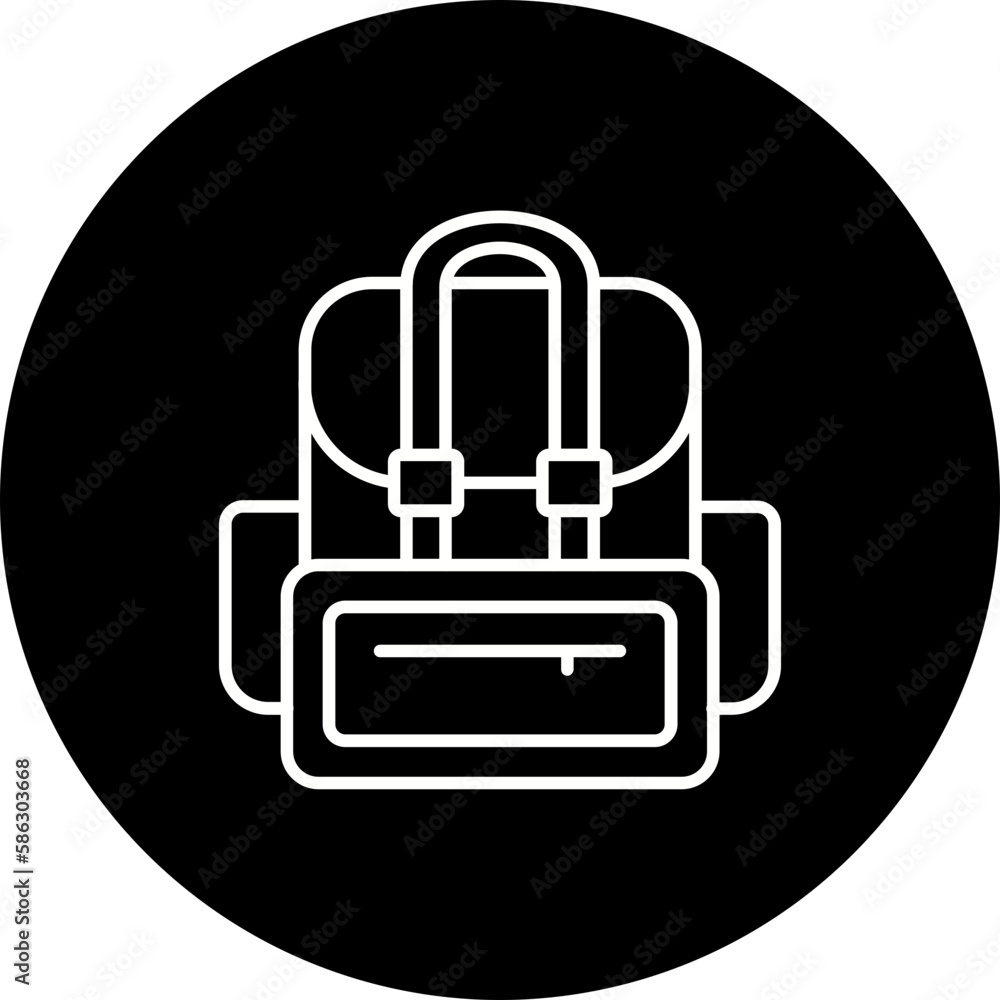 Backpack Line Inverted Icon Backpack Line Inverted Icon