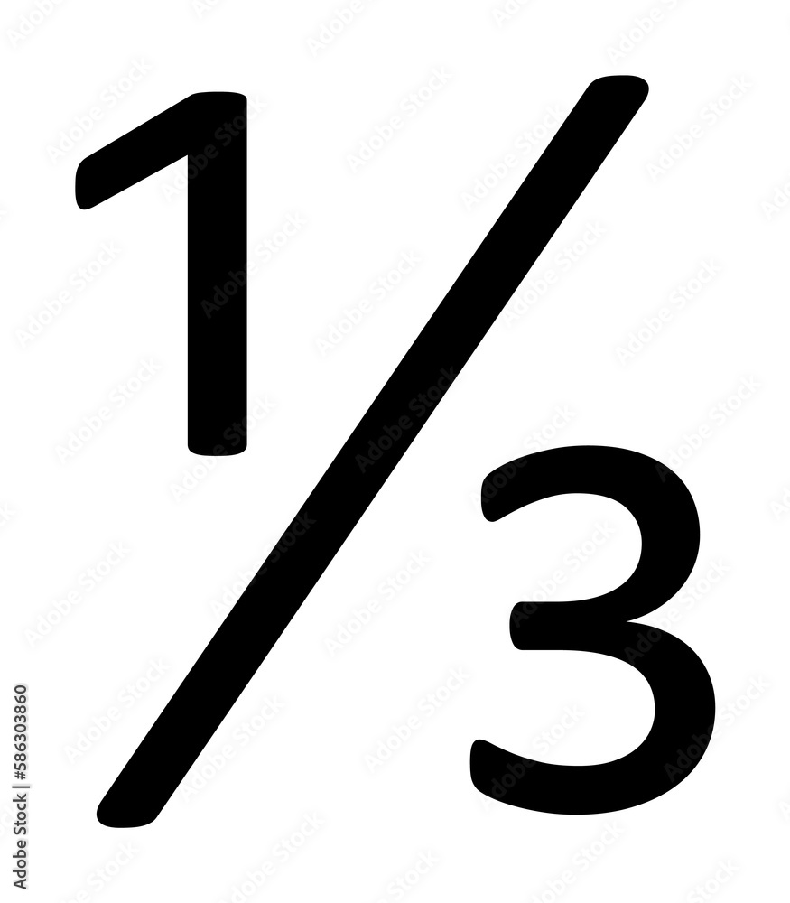 one third icon. Element of web icon with one color for mobile concept and web apps. Isolated one third icon can be used for web and mobile one third icon. Element of web icon with one color for mobile concept and web apps. Isolated one third icon can be used for web and mobile