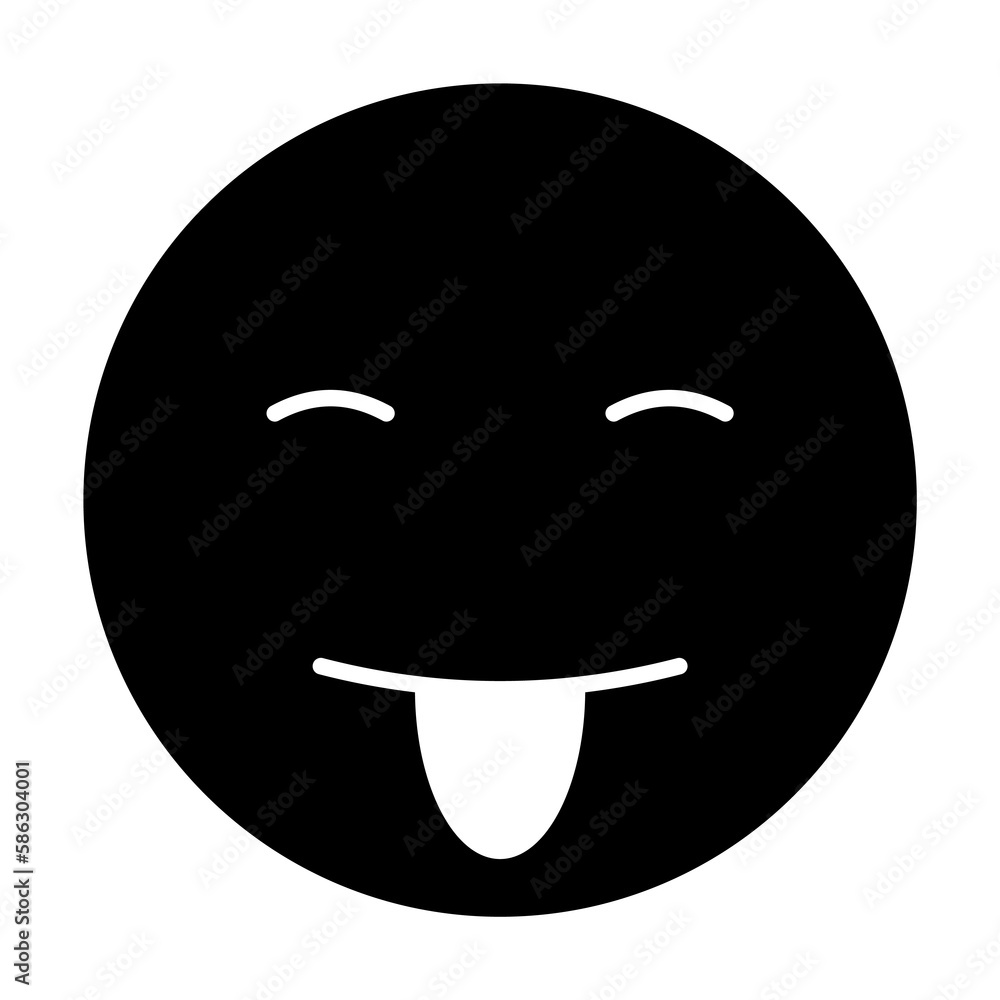 smiley with tongue out icon. Element of web icon with one color for mobile concept and web apps. Isolated smiley with tongue out icon can be used for web and mobile smiley with tongue out icon. Element of web icon with one color for mobile concept and web apps. Isolated smiley with tongue out icon can be used for web and mobile