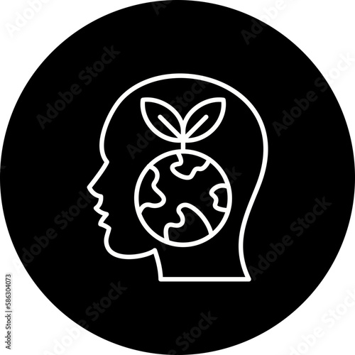 Think Eco Line Inverted Icon