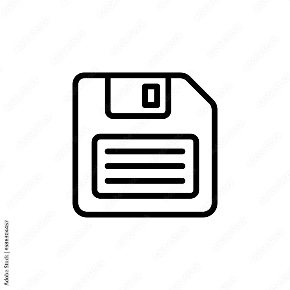 save Icon vector. Simple flat symbol. vector illustration on white background. save Icon vector. Simple flat symbol. vector illustration on white background.