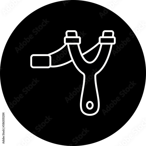 Slingshot Line Inverted Icon