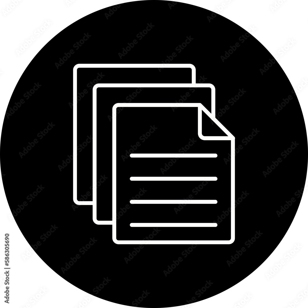 Documents Line Inverted Icon Documents Line Inverted Icon