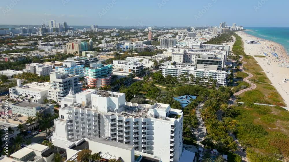 Aerial video Marjory Stoneman Douglas Ocean Beach Park 4k Aerial video Marjory Stoneman Douglas Ocean Beach Park 4k