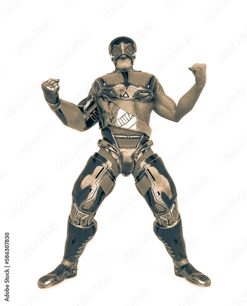 orc soldier from the deep is doing a powerful pose orc soldier from the deep is doing a powerful pose