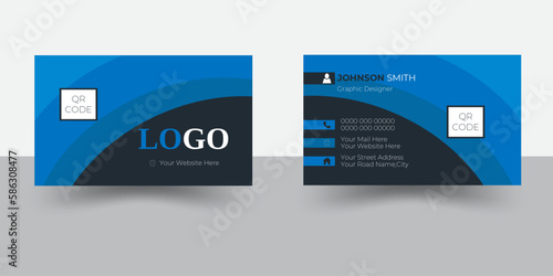 Modern corporate stationary id layout with geometric lines. Creative business card, name card, visiting cards, visit card, corporate business cards, own, void, grab, bulletin, introduction,  photo