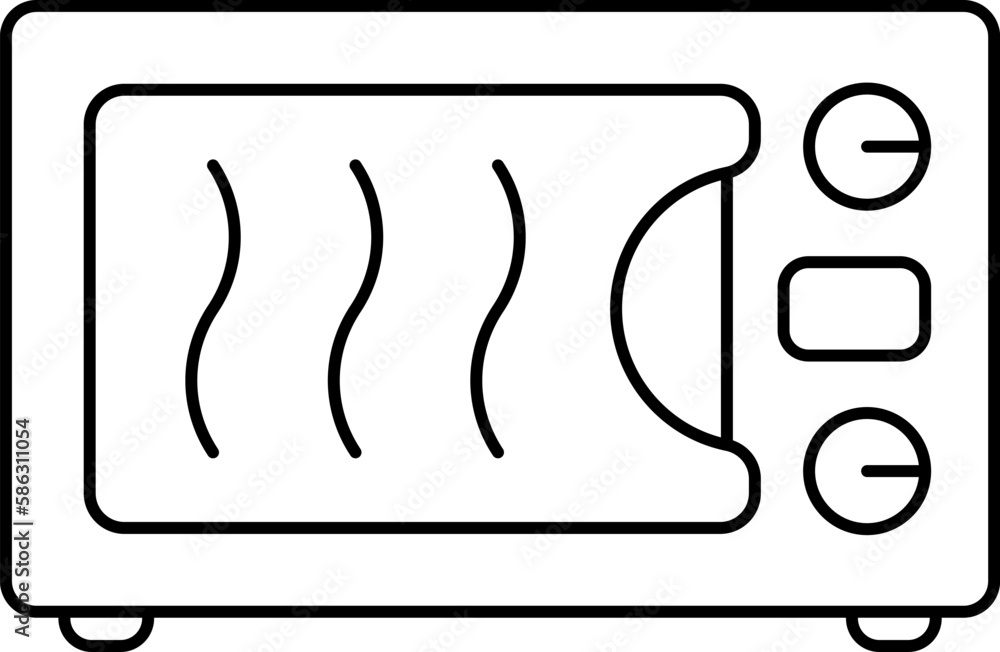 Microwave oven icon. Simple line Microwave Oven icon for templates, web design and infographics. Microwave oven icon. Simple line Microwave Oven icon for templates, web design and infographics.