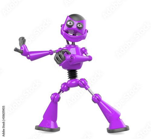 nice robot is a fighter