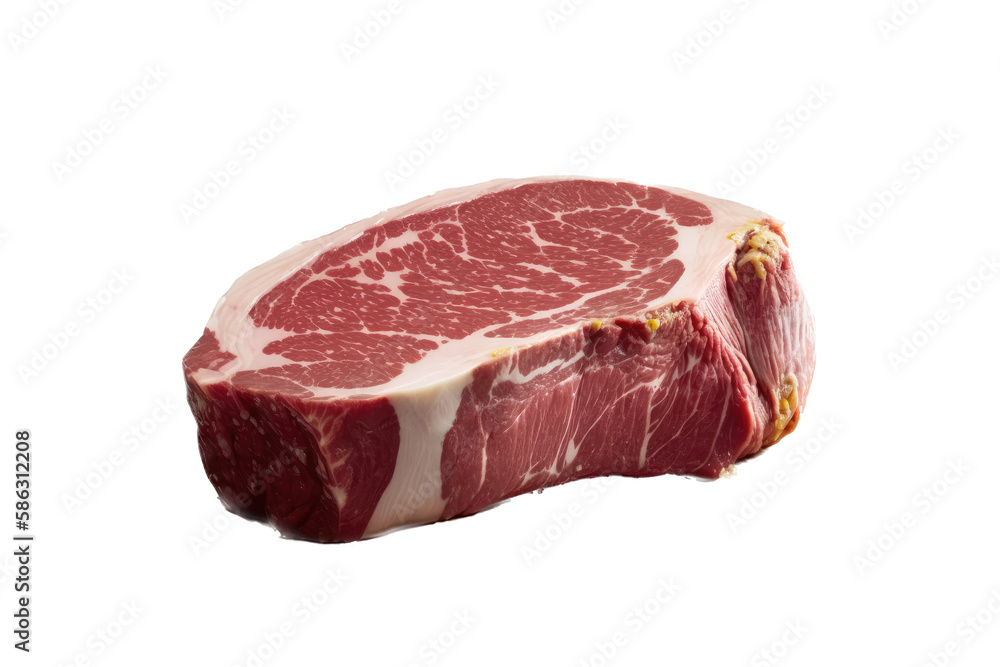 an isolated juicy steak with butter, portrait, food-themed photorealistic illustration on a transparent background cutout in PNG, Generative AI an isolated juicy steak with butter, portrait, food-themed photorealistic illustration on a transparent background cutout in PNG, Generative AI