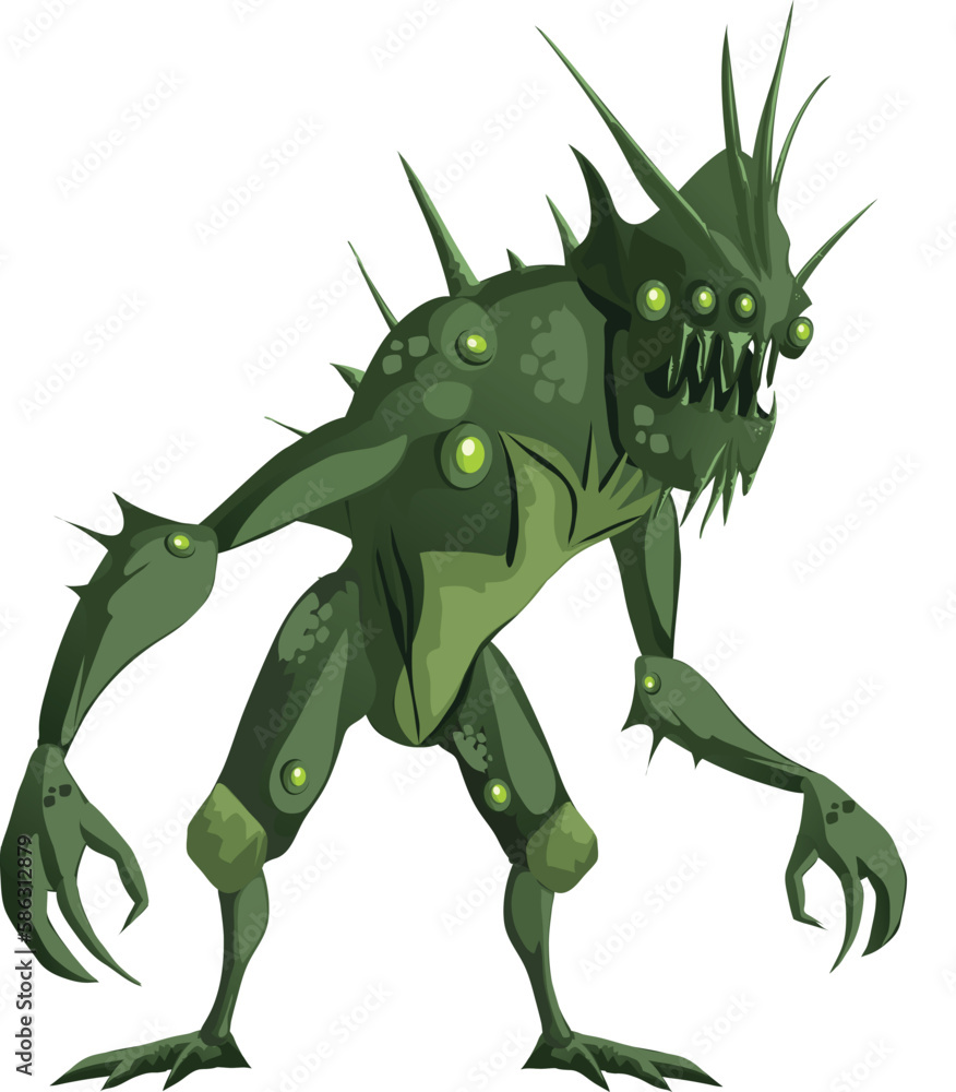 Fototapeta premium Vector creature, suitable for animation projects