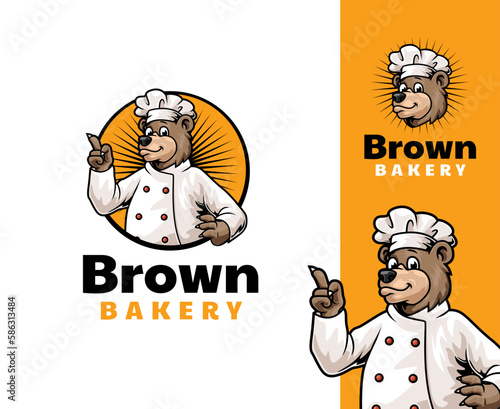 Chef Bear Mascot Logo Design