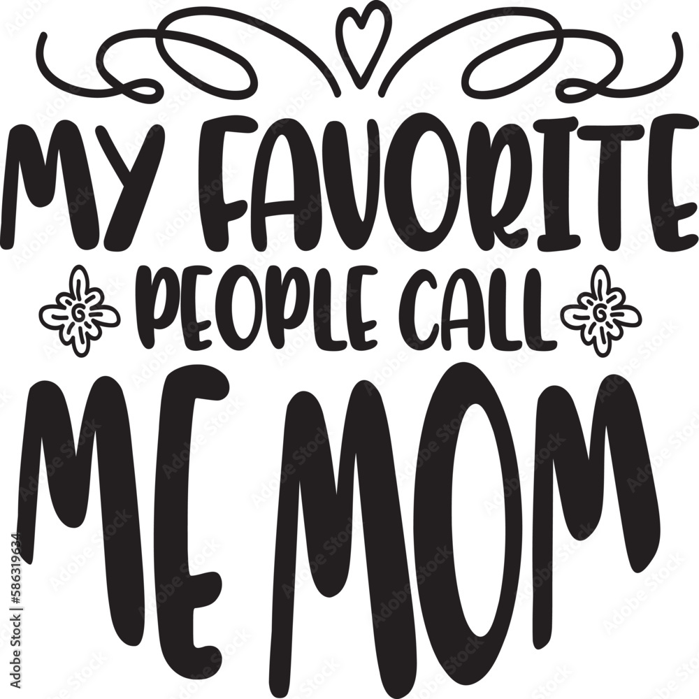 Naklejka premium MOM SVG And T-shirt Design