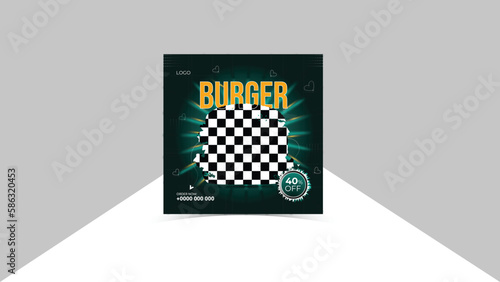 Social Media banner design. An unique food design is the most important for your restaurant business. 