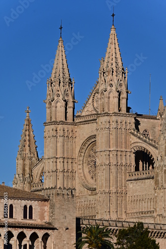 Cathedral of Palma de Mallorca, Roman Catholic Diocese, island Baleares, Spain, Historical building,