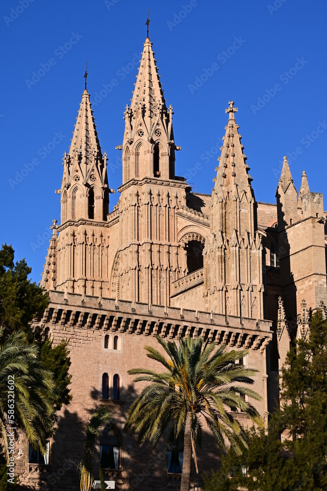 Cathedral of Palma de Mallorca, Roman Catholic Diocese, island Baleares, Spain, Historical building,