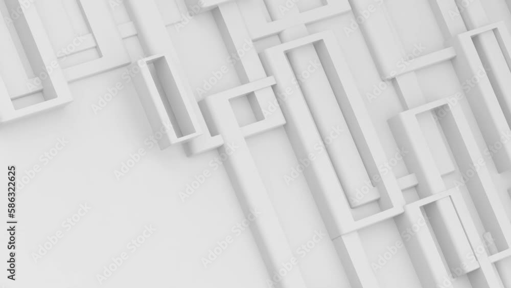 Fondo blanco abstracto de pared geométrica o ladrillos. Fondo corporativo de formas modernas y elegantes.