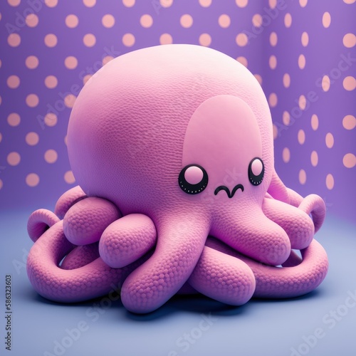 Cute Squishy Octopus Plush Toy